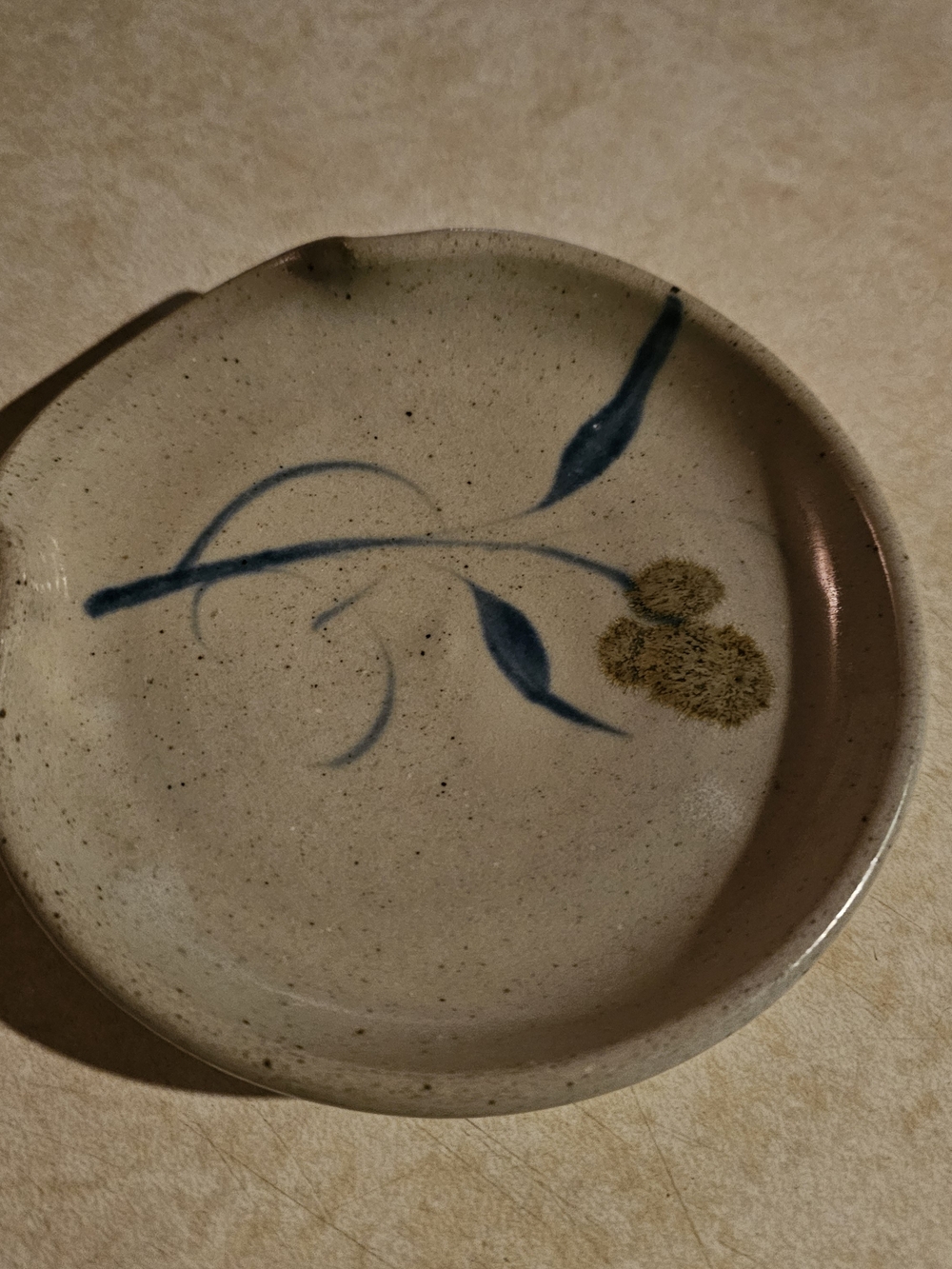 Hand-Painted Ceramic Spoon Rest